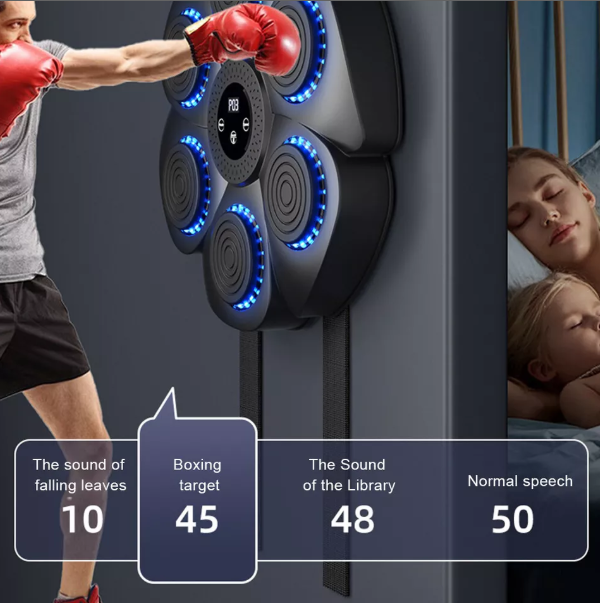 Dynamic LED boxing pad for sports & fitness, offering interactive workouts and reaction time drills.
