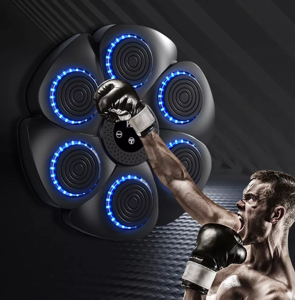 Advanced interactive boxing pad with RGB LED display & Bluetooth for dynamic home workouts.