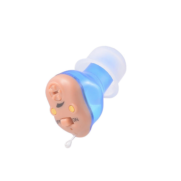 Comfortable, discreet invisible hearing aid for natural sound amplification & ear health.