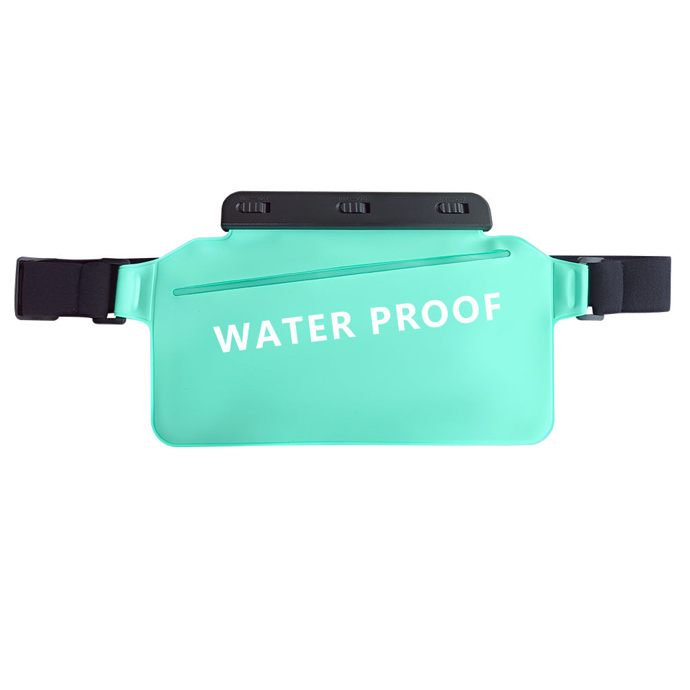 Secure unisex fanny pack, IPX8 waterproof, perfect for outdoor activities like hiking, cycling, and travel.