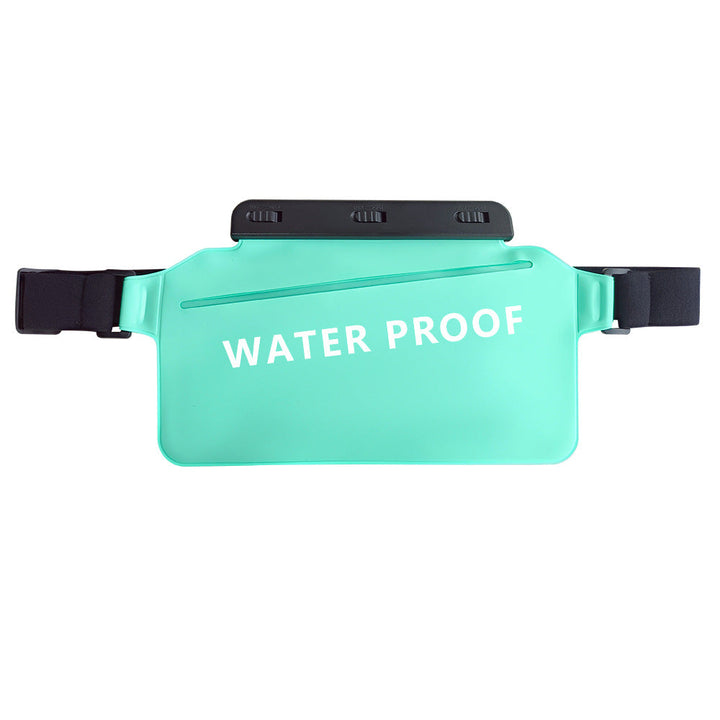 Secure unisex fanny pack, IPX8 waterproof, perfect for outdoor activities like hiking, cycling, and travel.