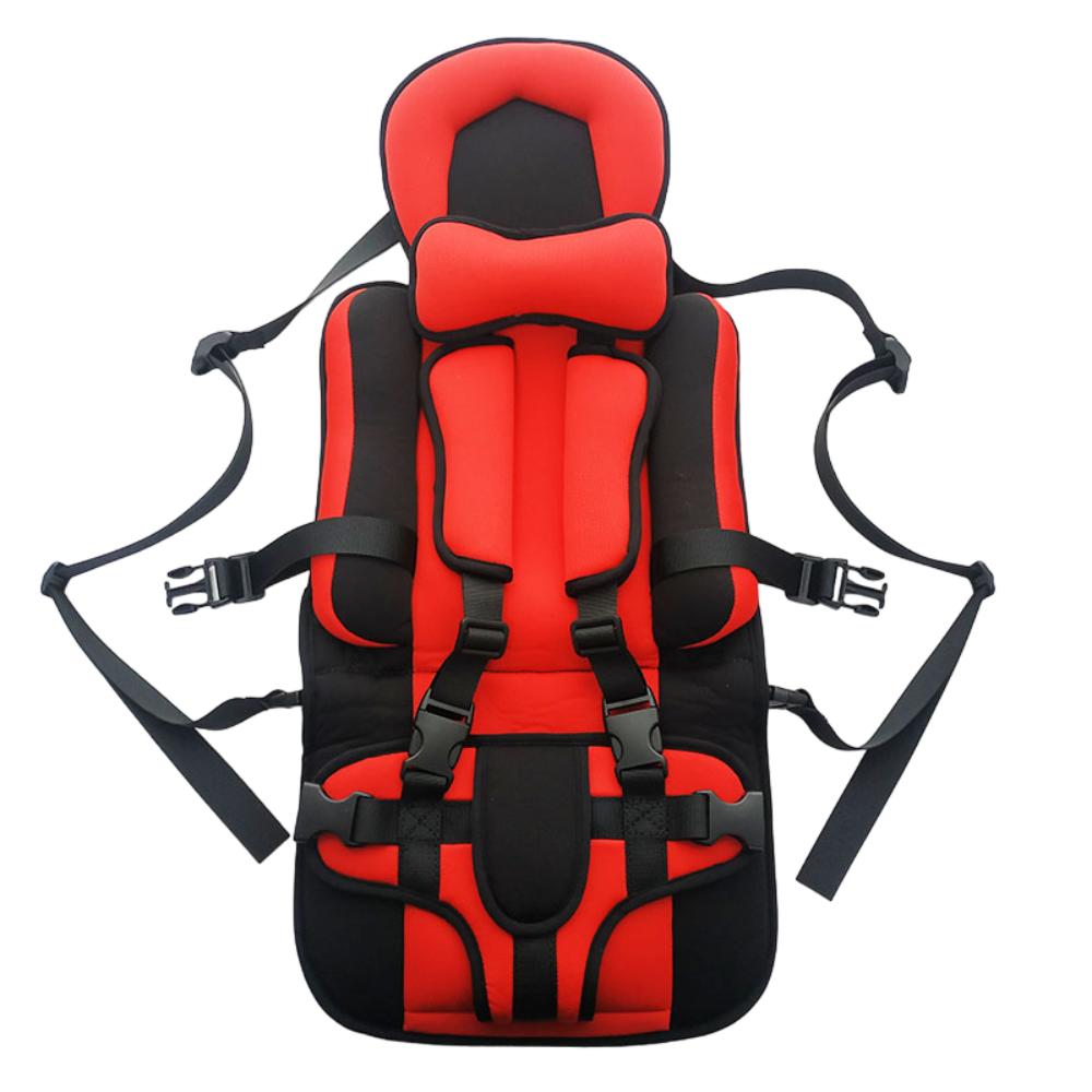 Convenient travel accessory: a portable child seat cushion for suitcases, perfect for safe and easy toddler journeys.