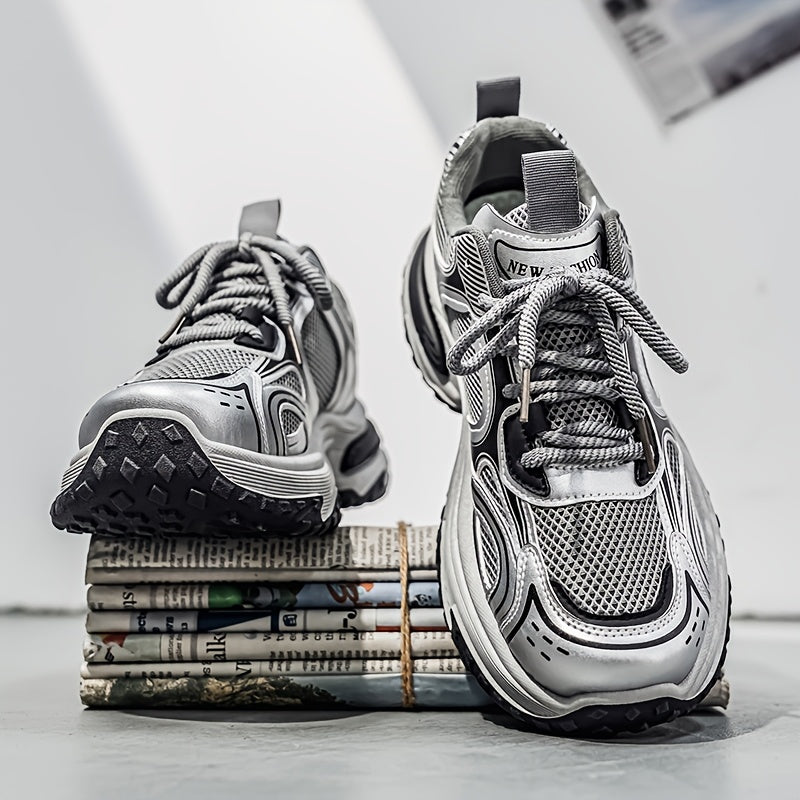 Unisex lace-up sneakers, providing ultimate comfort for walking, jogging, and everyday wear.