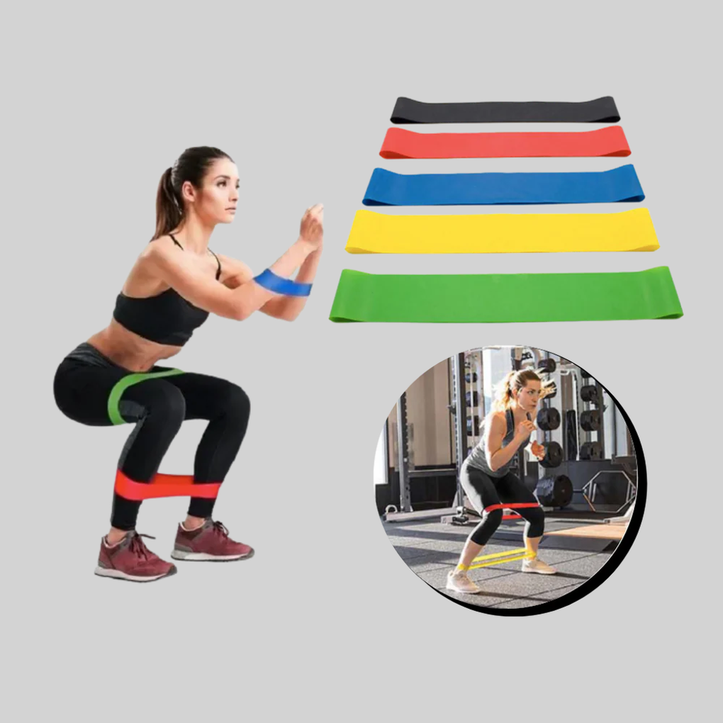 Durable latex resistance band for effective strength training, muscle building & full-body workouts at home.