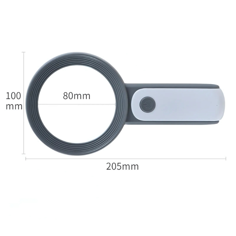 Clear view with 30x LED magnifying glass; perfect vision enhancement tool for intricate detail work & reading.