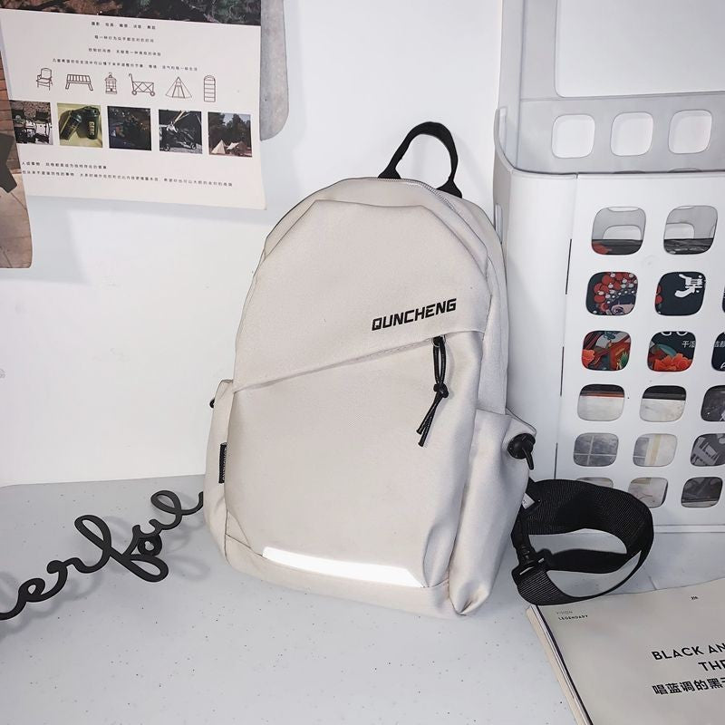 Unisex lightweight urban backpack in black, perfect for daily commute, school, or travel. Durable & versatile design.