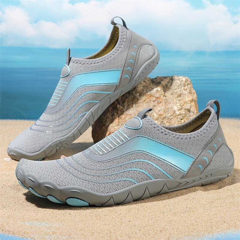 Quick-dry aqua socks for beach & water sports. Lightweight slip-on unisex swimming shoes with comfort.