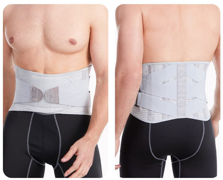 Unisex lumbar support belt for targeted back relief & pain reduction. Adjustable, comfortable waist support for daily wear.