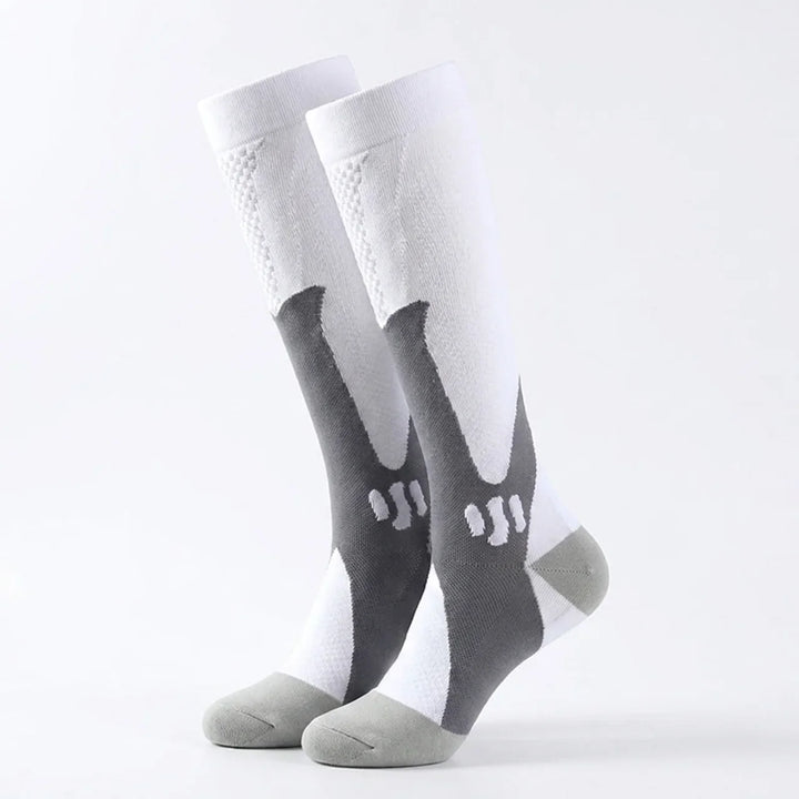 Medical-grade unisex compression stockings to enhance leg circulation, reduce fatigue & provide daily support.