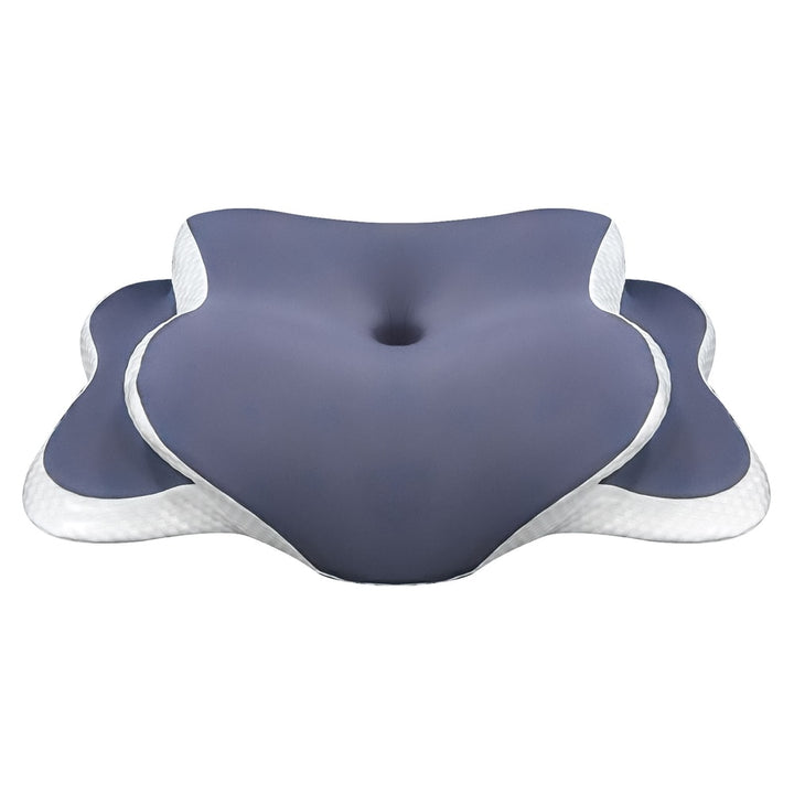 Soft memory foam cervical pillow with breathable cover for comfortable, pressure-relieving sleep & neck support.