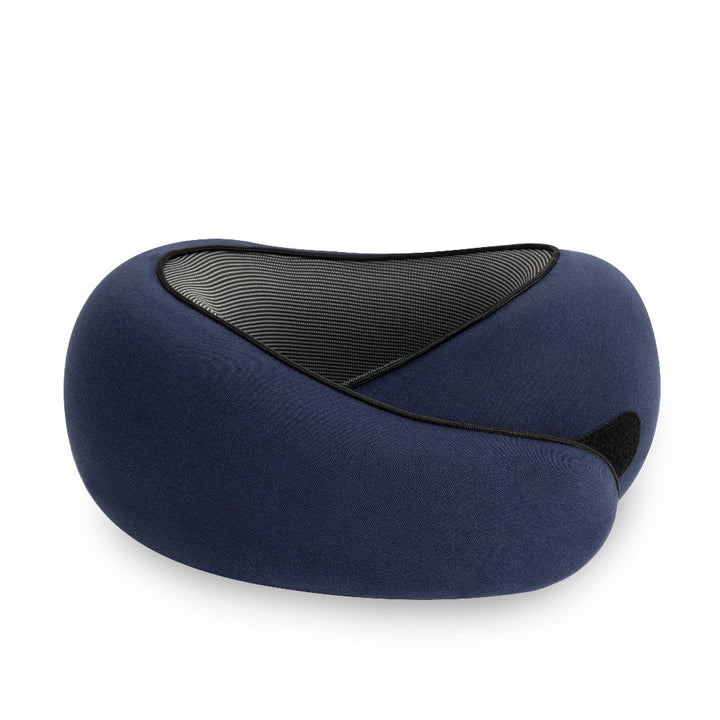 Adjustable memory foam travel neck pillow with washable cover, perfect for long flights & car trips. Enhances comfort.