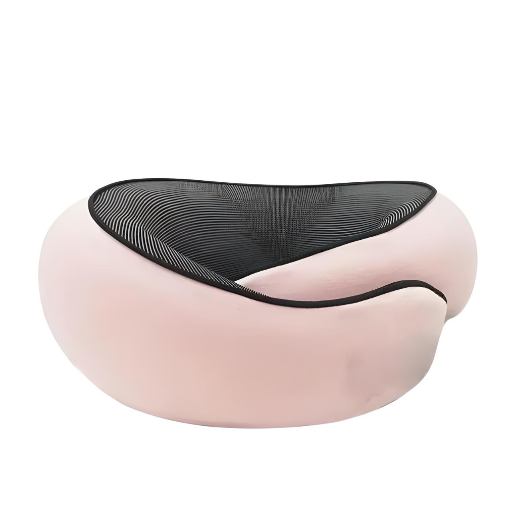 Ergonomic unisex memory foam neck pillow offers superior comfort & sleep support for flights, cars, and travel.