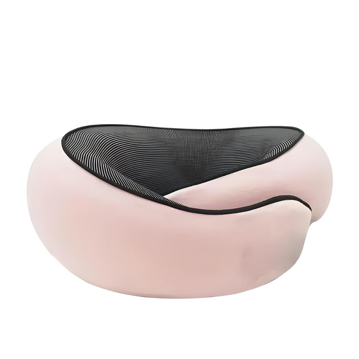 Ergonomic unisex memory foam neck pillow offers superior comfort & sleep support for flights, cars, and travel.