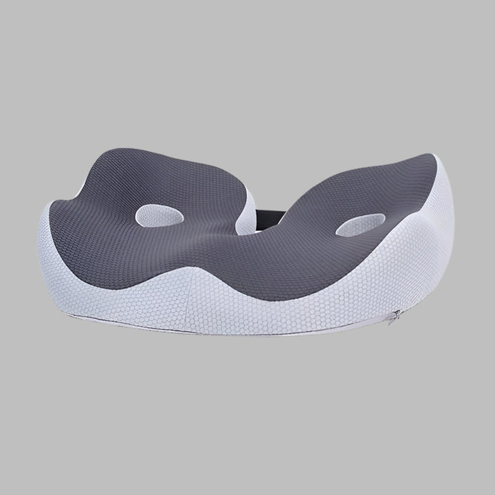 Ergonomic memory foam seat cushion for improved posture support. Provides comfort & relief for office chair users.