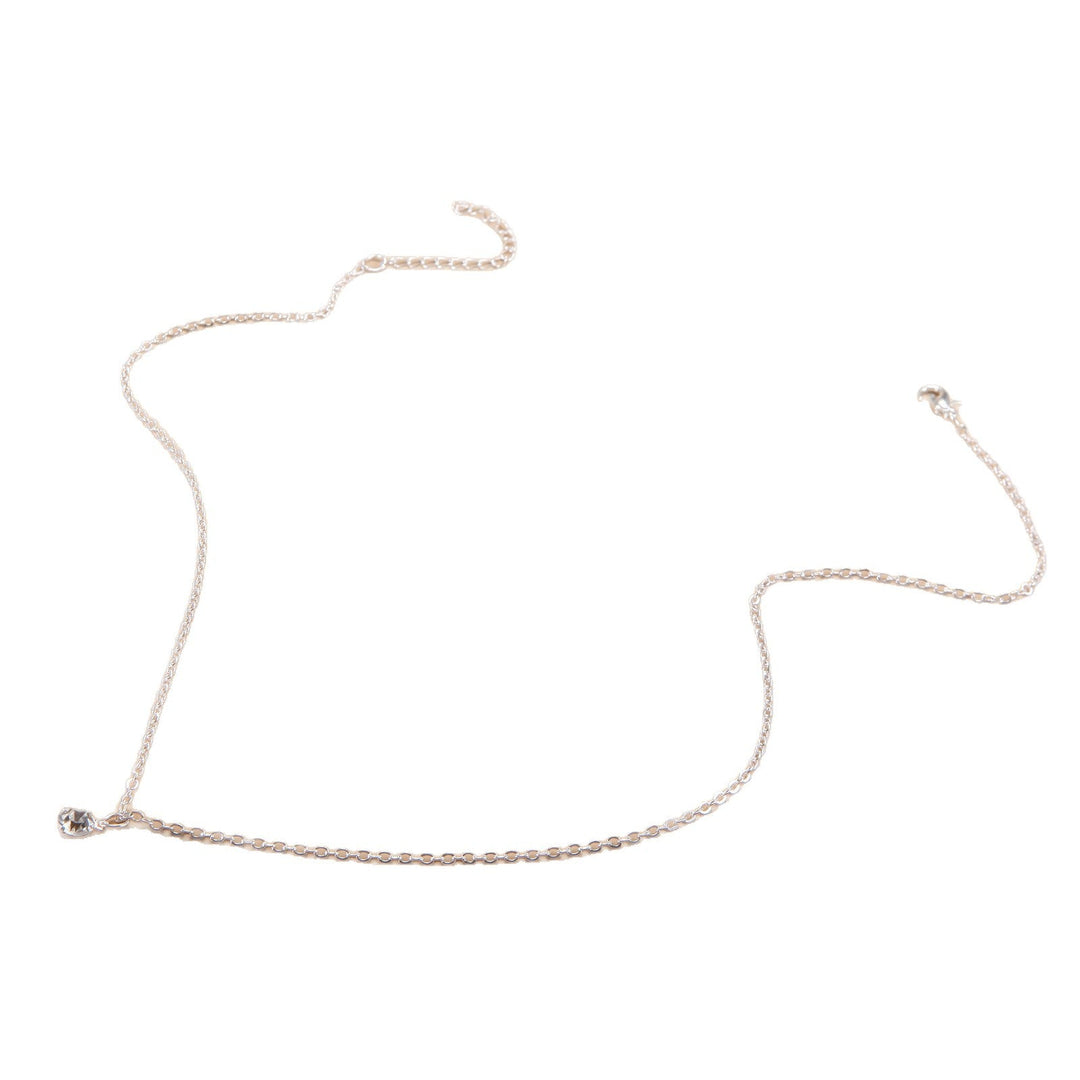 Modern minimalist adjustable chain necklace, durable unisex jewelry crafted for a sleek and elegant look.