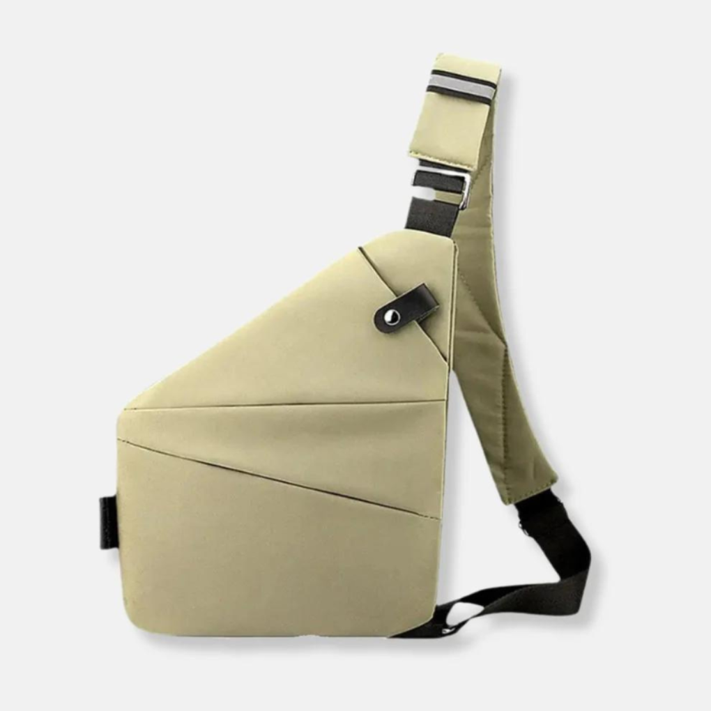 Anti-theft crossbody messenger bag with RFID protection. Secure & minimalist design for unisex daily travel.