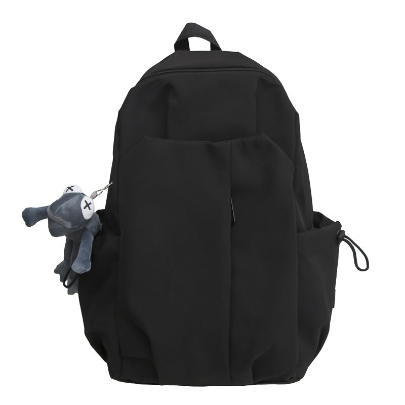 Unisex minimalist utility backpack, water-resistant for everyday travel, school, work, & commuter use. Durable design.