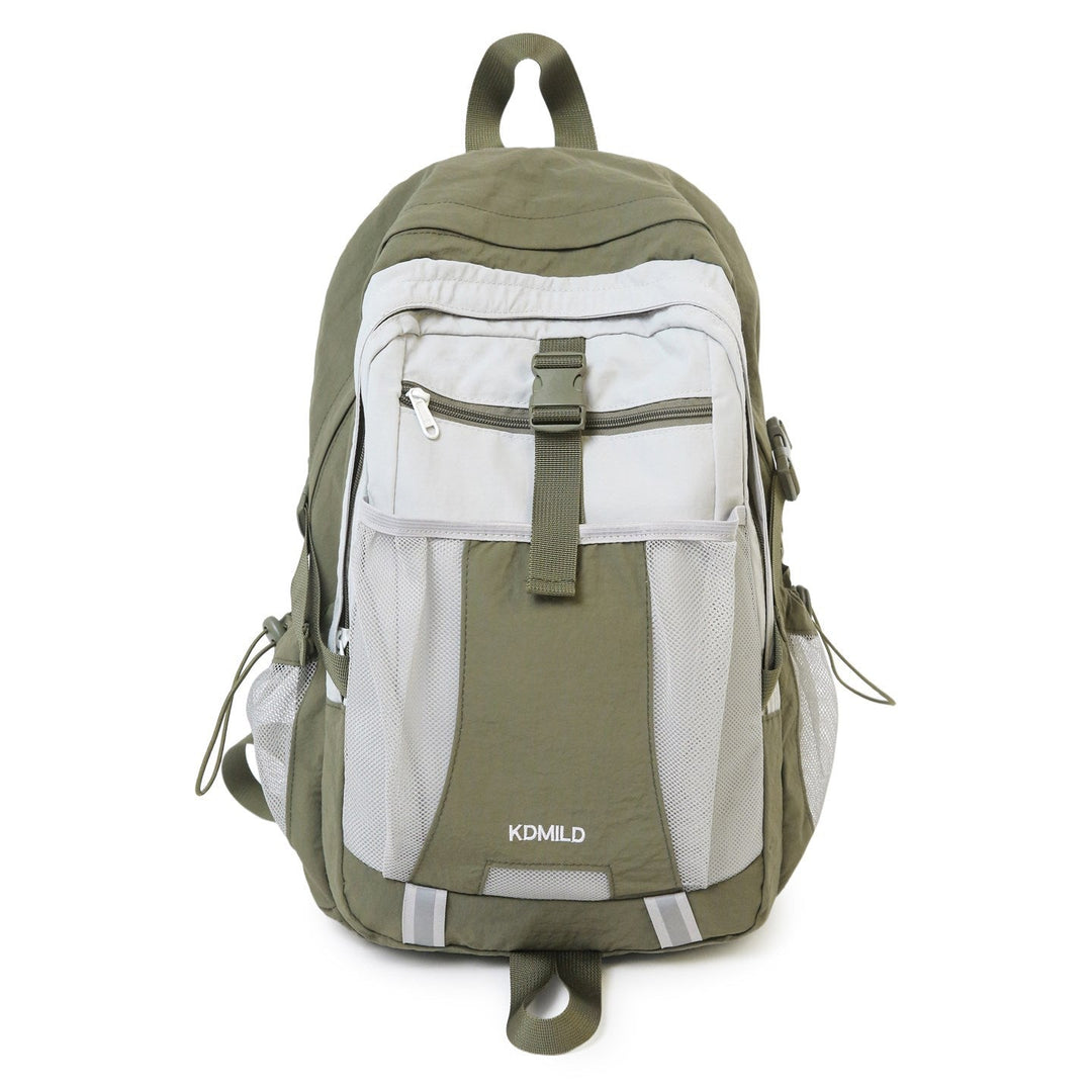 Lightweight daypack for hiking & travel, features multiple compartments for organized outdoor adventure gear.