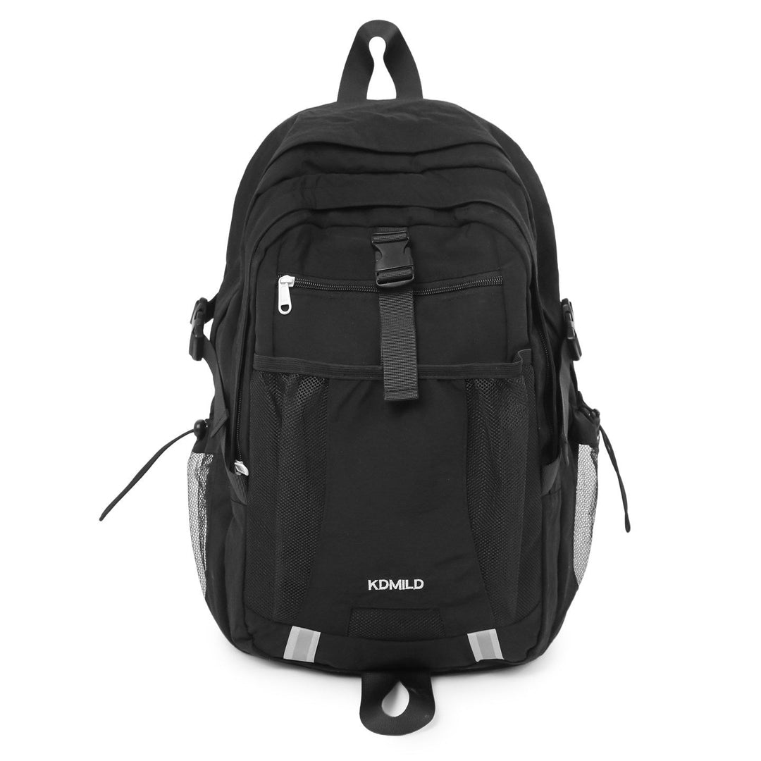 Durable unisex adventure pack, multi-compartment design, ideal water-resistant travel bag for all outdoor gear.