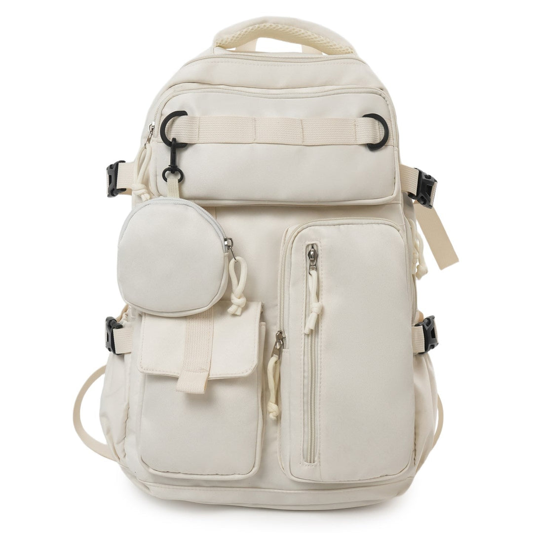 Durable unisex utility backpack for daily use. Features multi-pockets, ideal as a school, travel, or laptop bag.