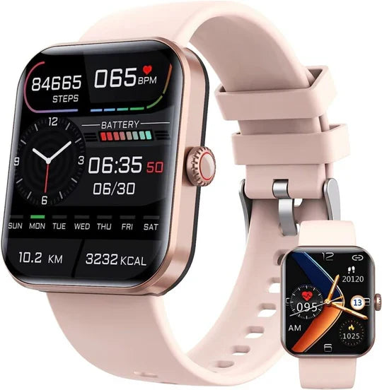 Health management smartwatch: Non-invasive glucose, heart rate, sleep, & activity data in one device.