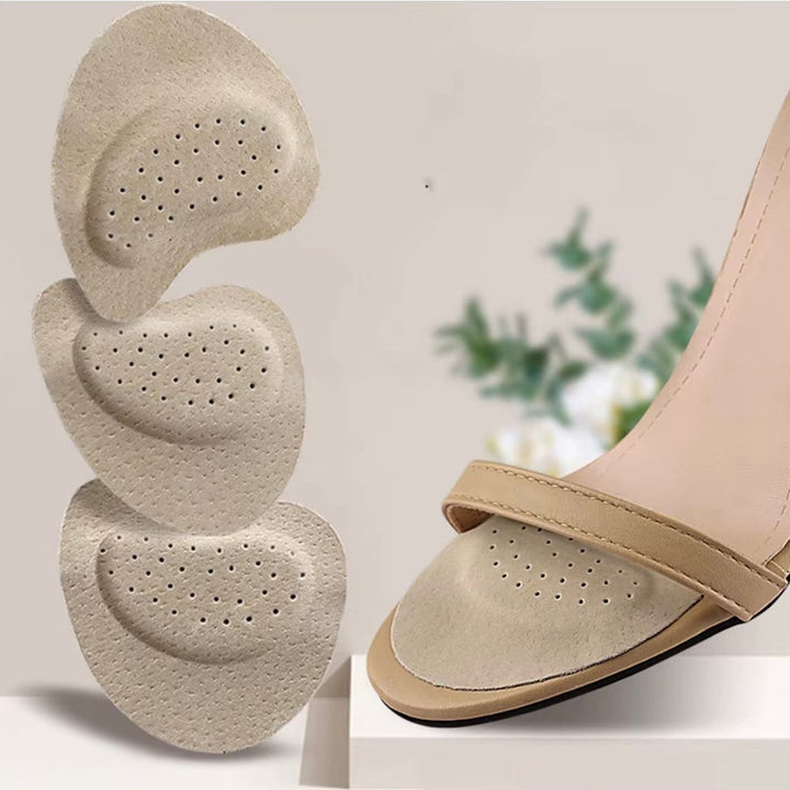 Unisex non-slip forefoot cushions provide comfort and pressure relief for sandals, heels, and open-toe shoes.