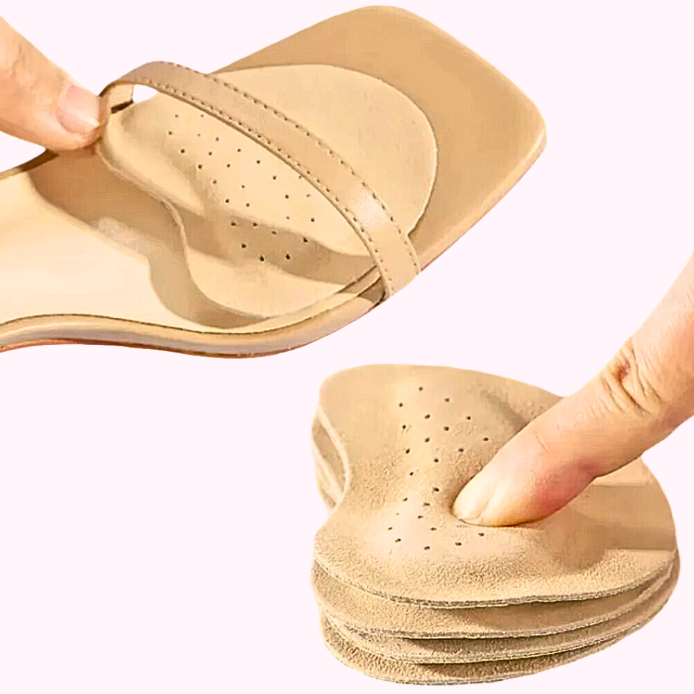 Forefoot shoe inserts reduce pain, provide non-slip cushioning, and enhance footwear comfort in sandals and heels.