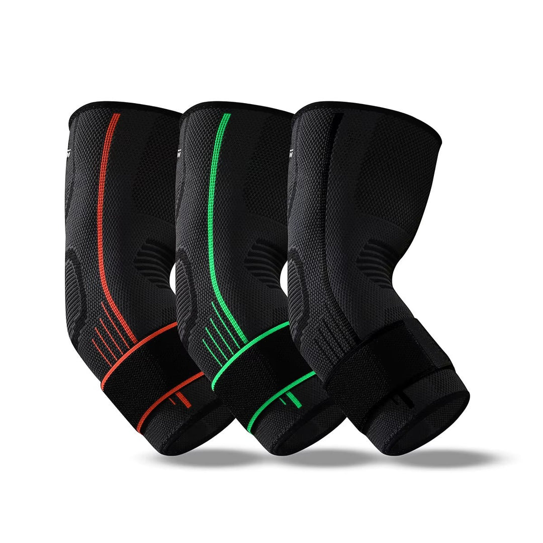 Therapeutic elbow brace for tendonitis, arthritis, and overall joint wellness.
