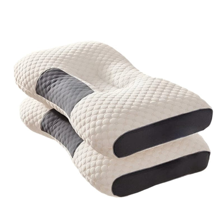 Unisex orthopedic memory foam neck pillow for cervical pain relief & posture support. Ideal for all sleepers.
