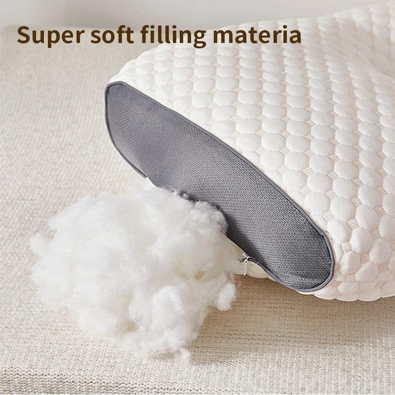 Versatile memory foam sleeping pillow designed for back and side sleepers, offering optimal neck & cervical support.