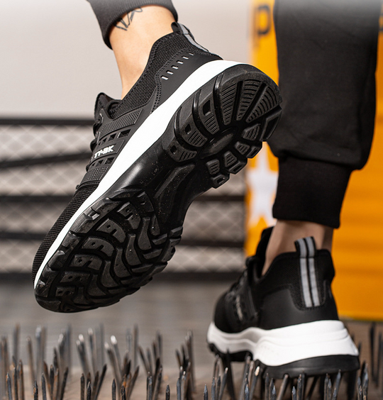 Breathable unisex orthopedic work shoes, ergonomic design for all-day comfort & foot support.