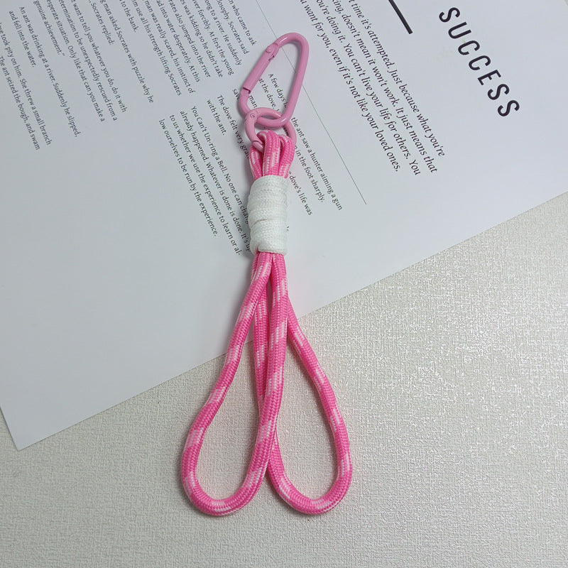 Stylish paracord keychain, a practical outdoor accessory for survival, hiking, & camping gear.