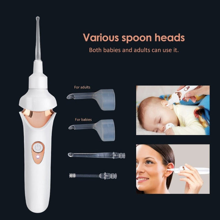 Painless earwax remover vacuum, gentle ear cleaner for safe, comfortable ear hygiene & personal care.