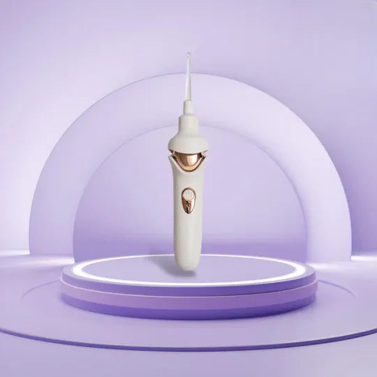 Gentle suction earwax remover vacuum, powerful yet painless ear cleaner with LED light for optimal hygiene.