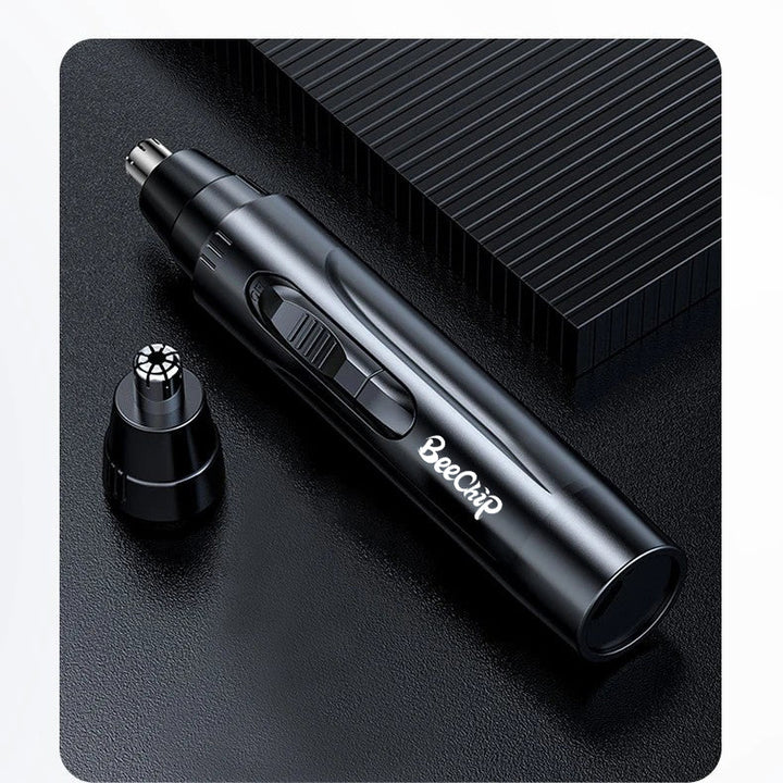 Ergonomic unisex electric nose & ear hair trimmer. Achieve comfortable, precise hair removal easily.