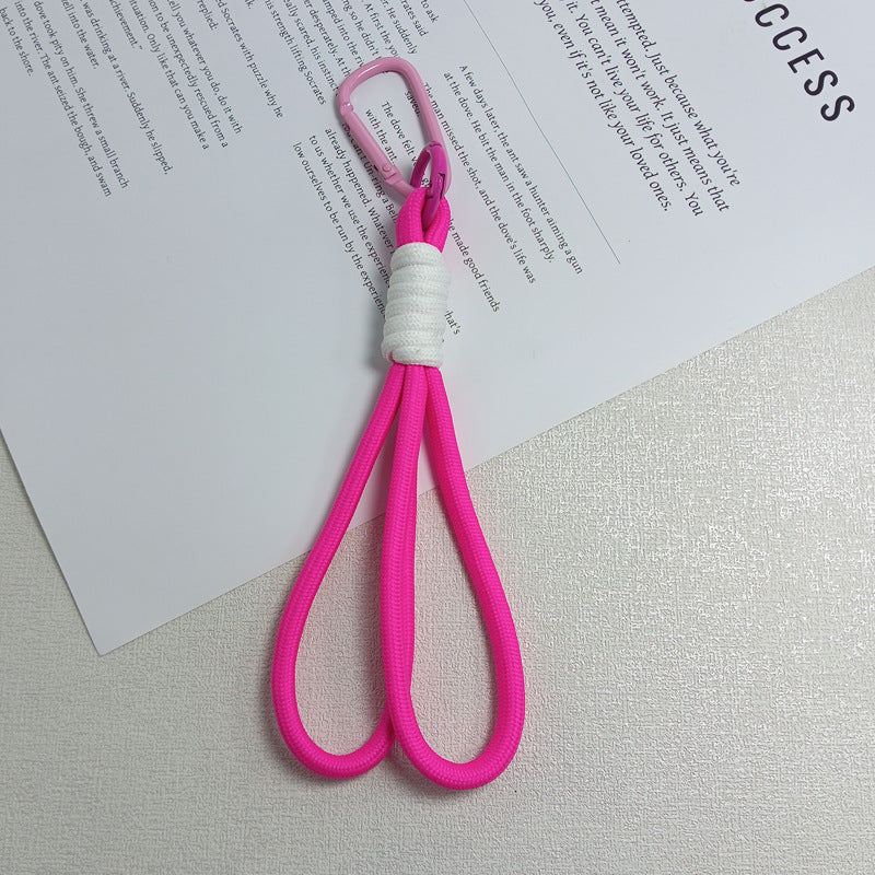 Stylish yet tough paracord keychain, a versatile accessory for any outdoor activity.