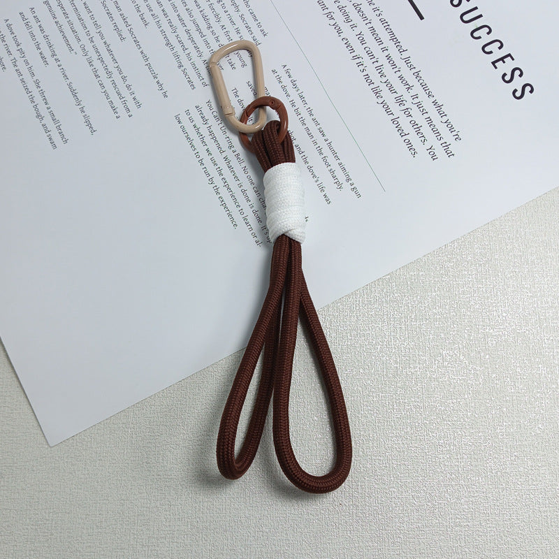 EDC paracord keychain holder with strong clip; perfect for organizing keys securely outdoors.