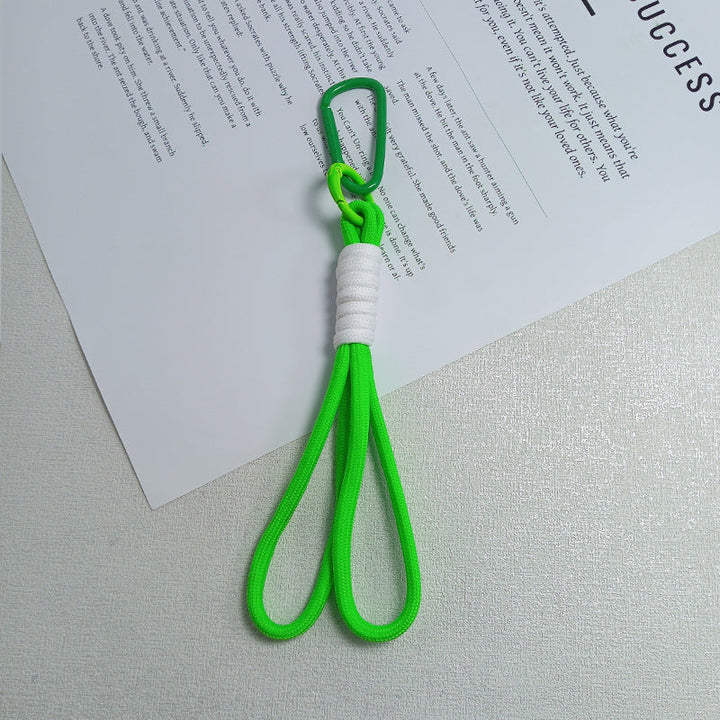 Durable unisex paracord keychain holder, perfect for adventure, EDC, & tactical use.