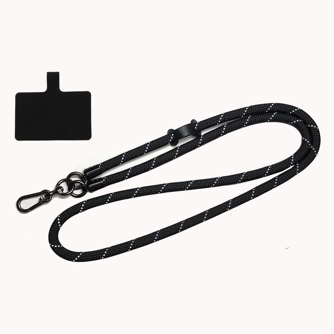 Versatile unisex patterned nylon lanyard, great for key holder or badge display.
