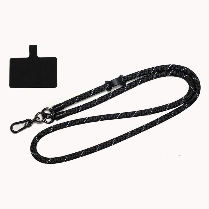 Versatile unisex patterned nylon lanyard, great for key holder or badge display.
