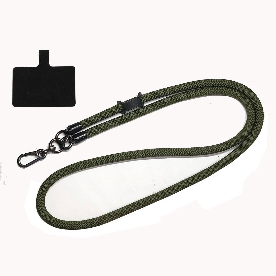 Securely carry ID badges & keys with this durable unisex patterned nylon lanyard.