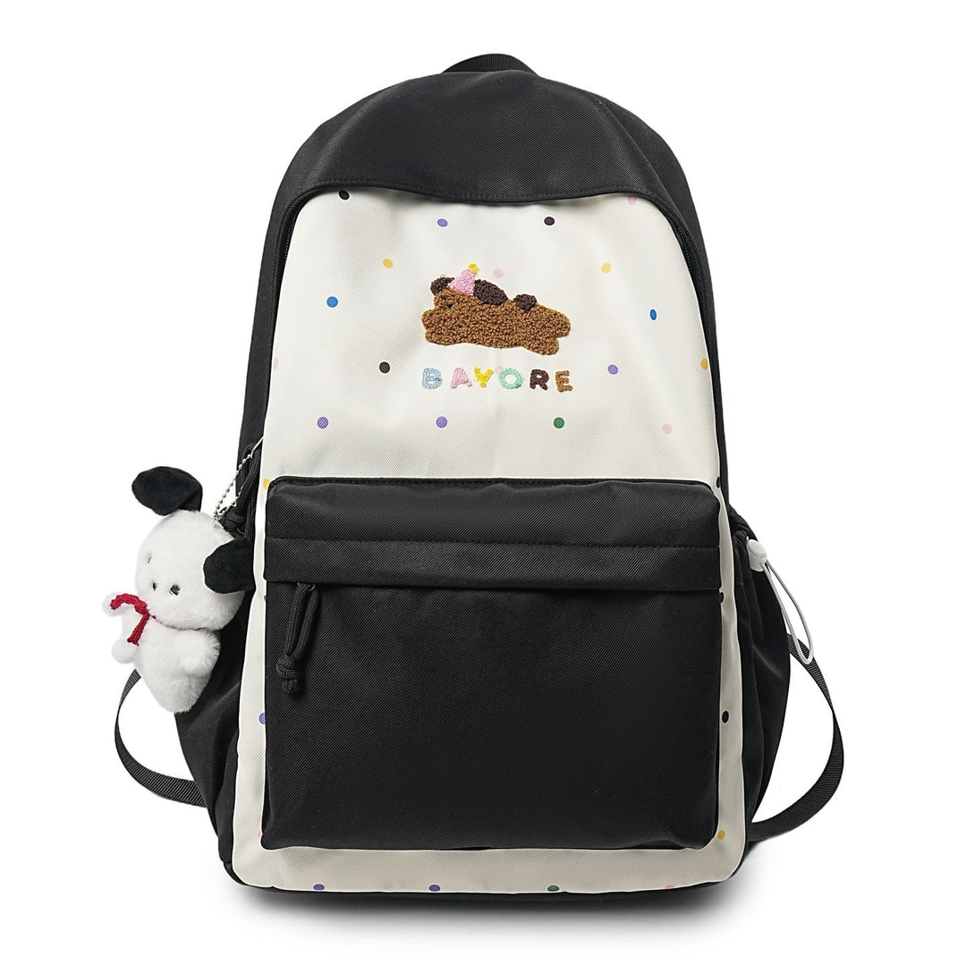 Unisex student cartoon backpack for boys & girls, great for school, travel, or any daily adventure. Fun & functional.