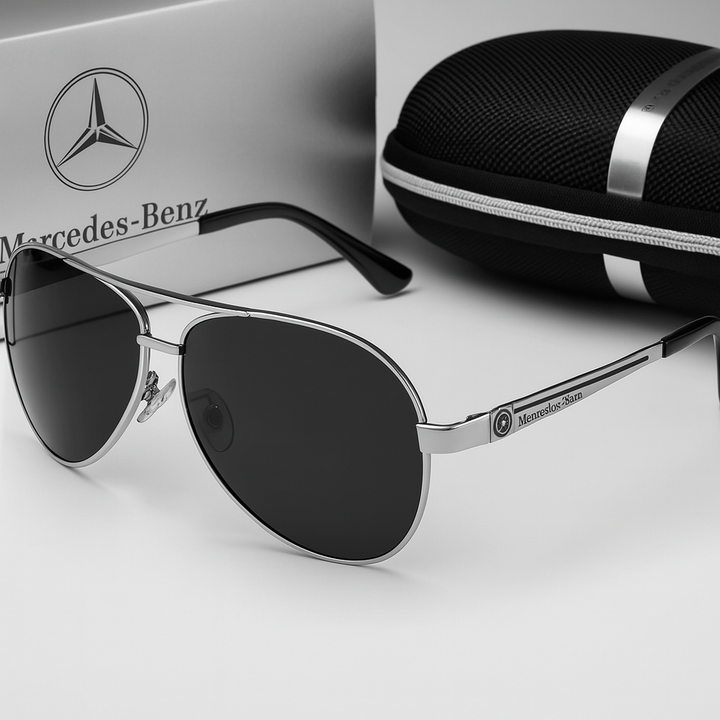 Unisex polarized driving sunglasses with brown lenses, premium anti-glare for enhanced vision clarity & UV protection.