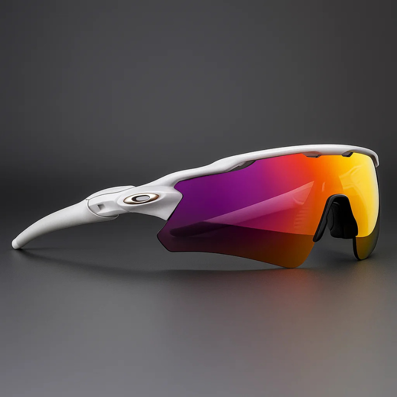 Unisex polarized sport shield sunglasses for cycling & running with UV protection.