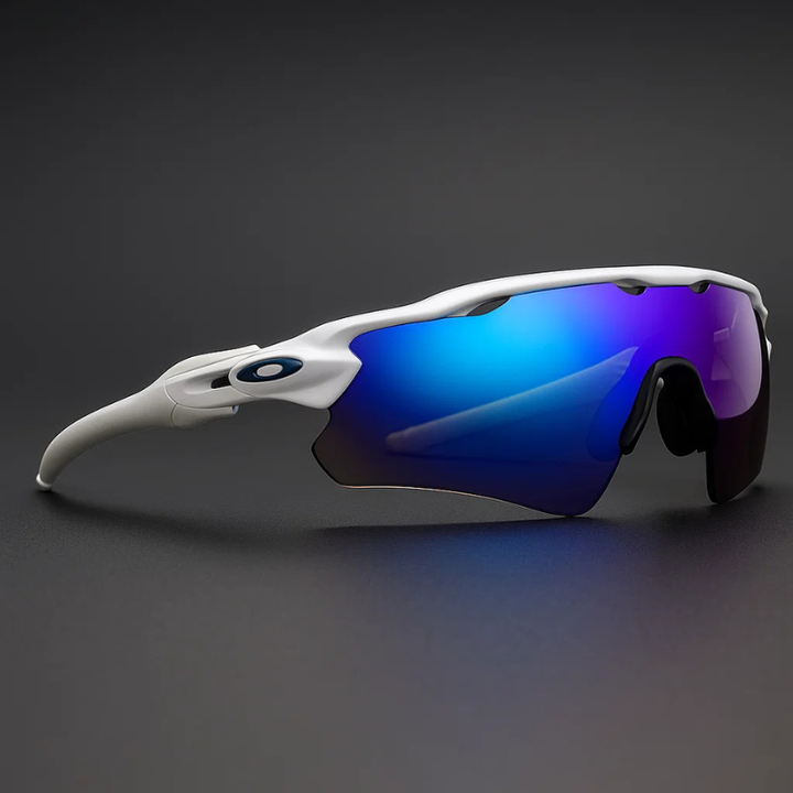 Polarized sport shield eyewear for running & cycling, offering essential UV protection.