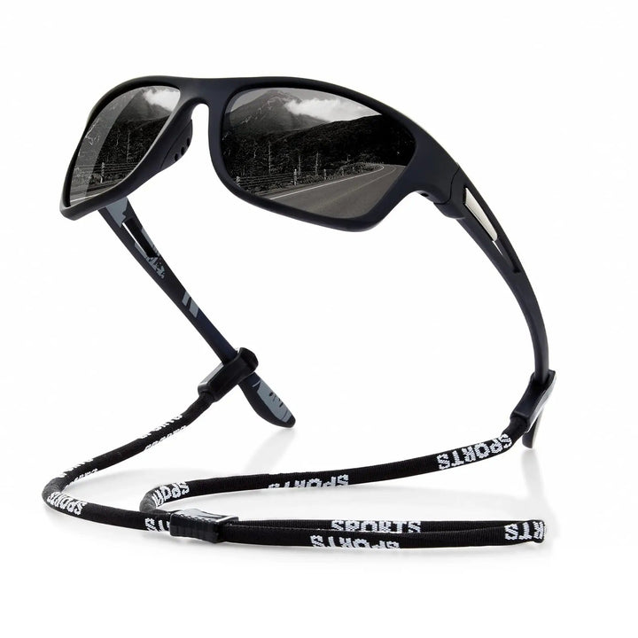 Unisex polarized sport sunglasses for clear vision. Lightweight outdoor eyewear with UV protection for cycling, running & hiking.