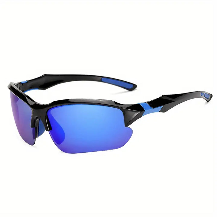 Performance polarized sunglasses offering UV protection & glare reduction for sports.