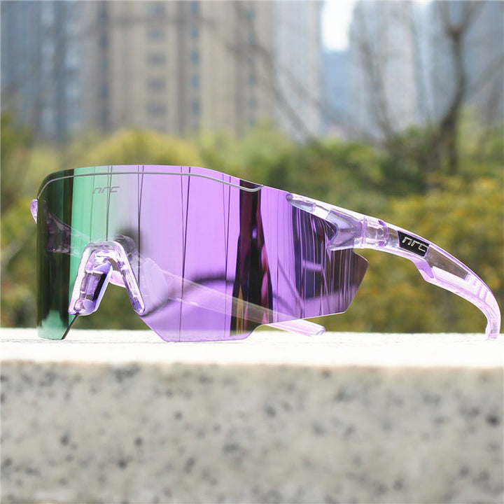 High-performance unisex polarized sports sunglasses for outdoor activities, ensuring clear vision & UV protection.