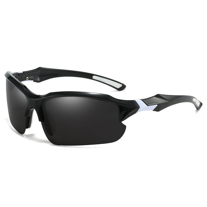 Polarized sports sunglasses ensuring enhanced clarity & comfort with UV400 protection and anti-glare.