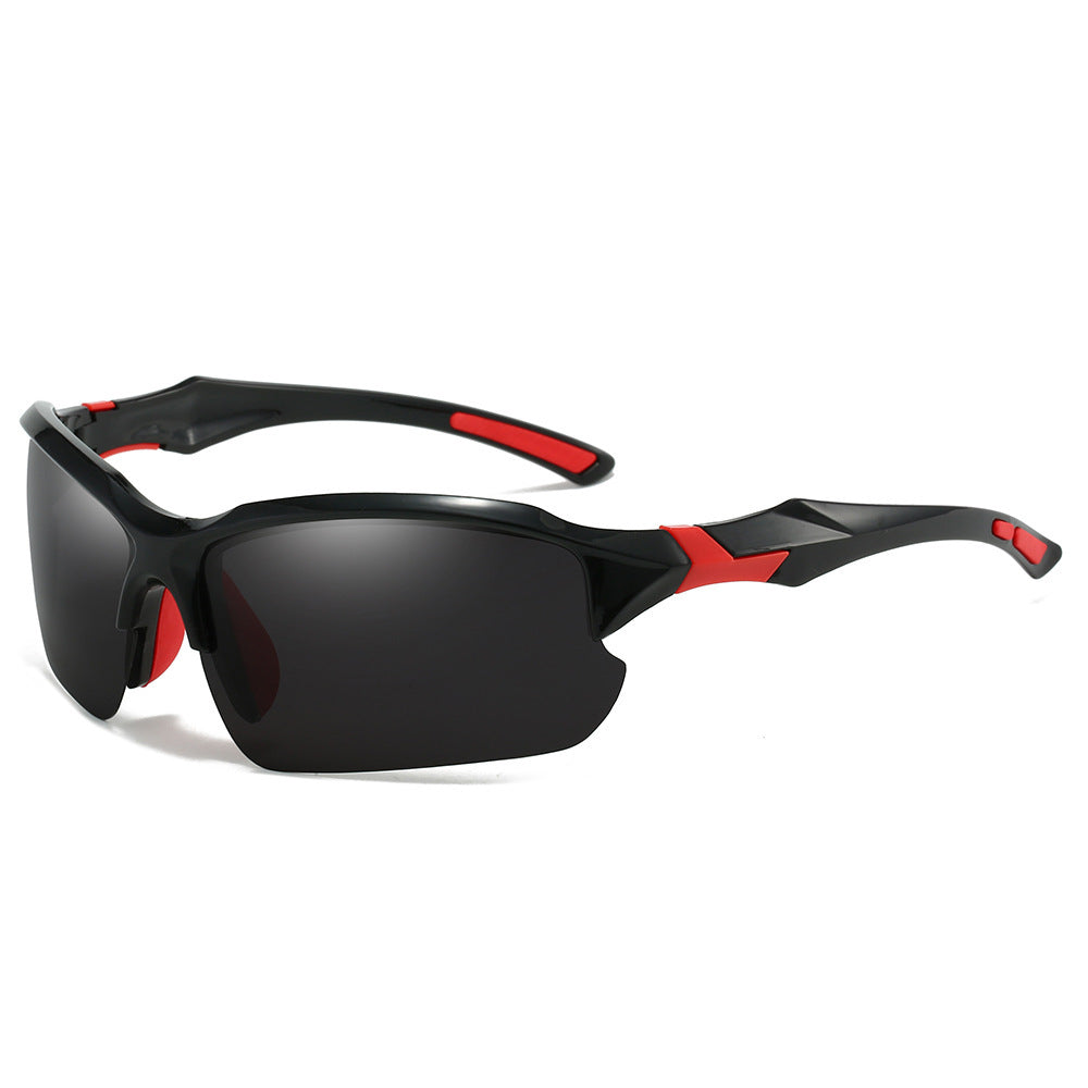 Lightweight polarized sports sunglasses, anti-glare for superior outdoor vision and athletic performance.